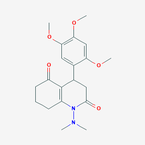 1-(dimethylamino)-4-(2,4,5-trimethoxyphenyl)-4,6,7,8-tetrahydroquinoline-2,5(1H,3H)-dione