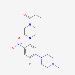 1-[2-Fluoro-5-(4-isobutyrylpiperazin-1-yl)-4-nitrophenyl]-4-methylpiperazine