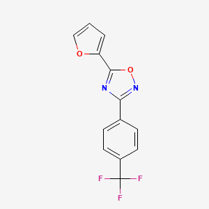 5-(Furan-2-yl)-3-[4-(trifluoromethyl)phenyl]-1,2,4-oxadiazole