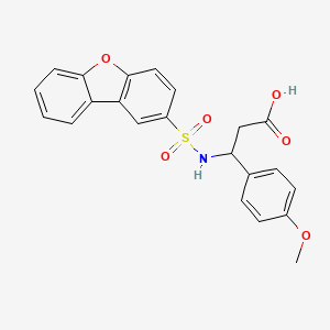 3-[(Dibenzo[b,d]furan-2-ylsulfonyl)amino]-3-(4-methoxyphenyl)propanoic acid