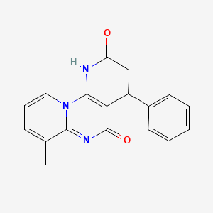 molecular formula C18H15N3O2 B11066723 11-methyl-6-phenyl-1,3,9-triazatricyclo[8.4.0.02,7]tetradeca-2(7),9,11,13-tetraene-4,8-dione 