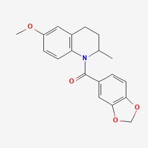 1,3-benzodioxol-5-yl(6-methoxy-2-methyl-3,4-dihydroquinolin-1(2H)-yl)methanone