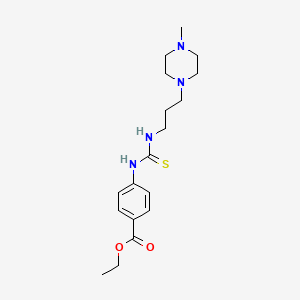 Ethyl 4-({[3-(4-methylpiperazin-1-yl)propyl]carbamothioyl}amino)benzoate