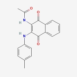 N-{3-[(4-methylphenyl)amino]-1,4-dioxo-1,4-dihydronaphthalen-2-yl}acetamide