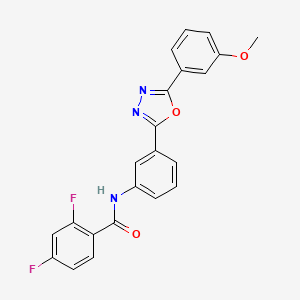 2,4-difluoro-N-{3-[5-(3-methoxyphenyl)-1,3,4-oxadiazol-2-yl]phenyl}benzamide