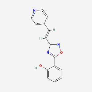 Phenol, 2-[3-[2-(4-pyridinyl)ethenyl]-1,2,4-oxadiazol-5-yl]-