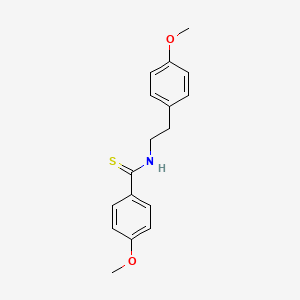 4-methoxy-N-[2-(4-methoxyphenyl)ethyl]benzenecarbothioamide