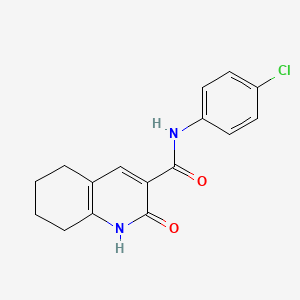 N-(4-chlorophenyl)-2-oxo-1,2,5,6,7,8-hexahydroquinoline-3-carboxamide