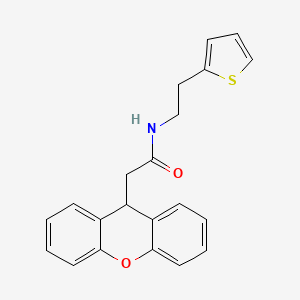 N-[2-(thiophen-2-yl)ethyl]-2-(9H-xanthen-9-yl)acetamide