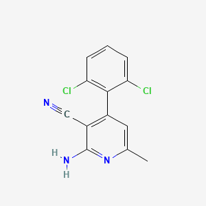 2-Amino-4-(2,6-dichlorophenyl)-6-methylpyridine-3-carbonitrile