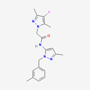 2-(4-iodo-3,5-dimethyl-1H-pyrazol-1-yl)-N-[3-methyl-1-(3-methylbenzyl)-1H-pyrazol-5-yl]acetamide