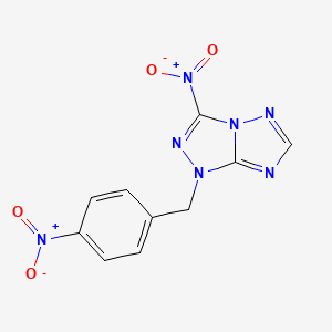 3-nitro-1-(4-nitrobenzyl)-1H-[1,2,4]triazolo[4,3-b][1,2,4]triazole