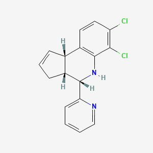 (3aR,4S,9bS)-6,7-dichloro-4-(pyridin-2-yl)-3a,4,5,9b-tetrahydro-3H-cyclopenta[c]quinoline