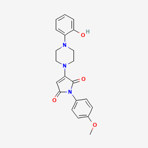 3-[4-(2-hydroxyphenyl)piperazin-1-yl]-1-(4-methoxyphenyl)-1H-pyrrole-2,5-dione