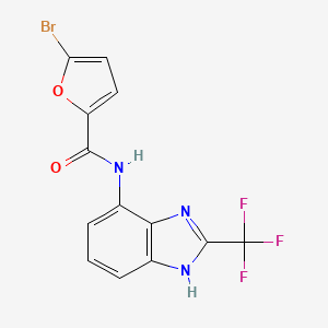 5-bromo-N-[2-(trifluoromethyl)-1H-benzimidazol-4-yl]furan-2-carboxamide