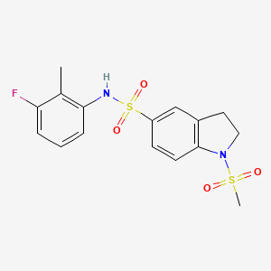 N-(3-fluoro-2-methylphenyl)-1-(methylsulfonyl)-2,3-dihydro-1H-indole-5-sulfonamide