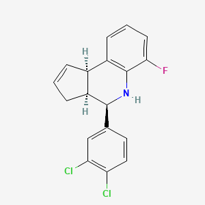 (3aS,4R,9bR)-4-(3,4-dichlorophenyl)-6-fluoro-3a,4,5,9b-tetrahydro-3H-cyclopenta[c]quinoline