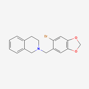 2-[(6-Bromo-1,3-benzodioxol-5-yl)methyl]-1,2,3,4-tetrahydroisoquinoline