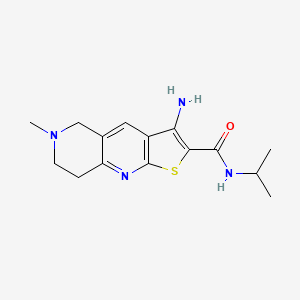 3-amino-6-methyl-N-(propan-2-yl)-5,6,7,8-tetrahydrothieno[2,3-b][1,6]naphthyridine-2-carboxamide