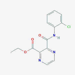 Ethyl 3-[(2-chloroanilino)carbonyl]-2-pyrazinecarboxylate