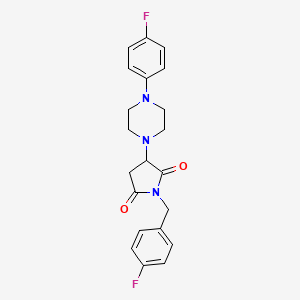 1-(4-Fluorobenzyl)-3-[4-(4-fluorophenyl)piperazin-1-yl]pyrrolidine-2,5-dione