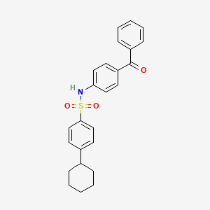 N-(4-benzoylphenyl)-4-cyclohexylbenzenesulfonamide