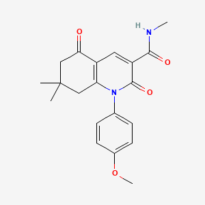 1-(4-methoxyphenyl)-N,7,7-trimethyl-2,5-dioxo-1,2,5,6,7,8-hexahydroquinoline-3-carboxamide