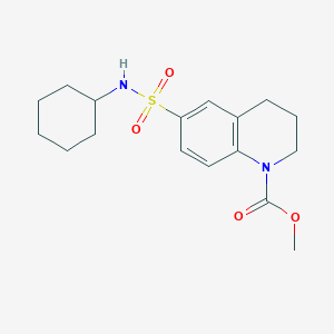 methyl 6-(cyclohexylsulfamoyl)-3,4-dihydroquinoline-1(2H)-carboxylate