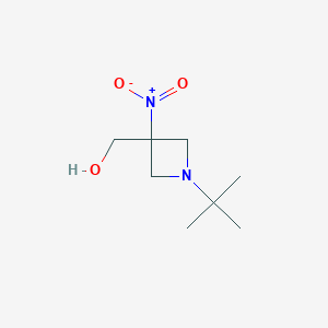 (1-Tert-butyl-3-nitroazetidin-3-yl)methanol