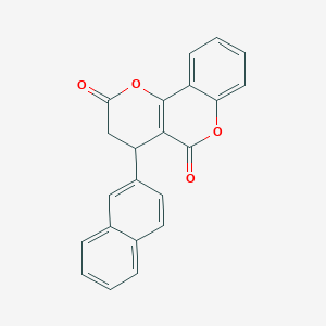 4-(naphthalen-2-yl)-3,4-dihydro-2H,5H-pyrano[3,2-c]chromene-2,5-dione