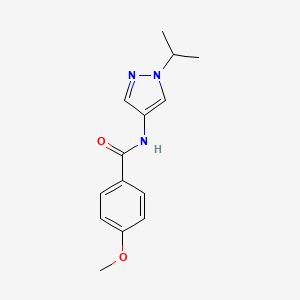 4-methoxy-N-[1-(propan-2-yl)-1H-pyrazol-4-yl]benzamide