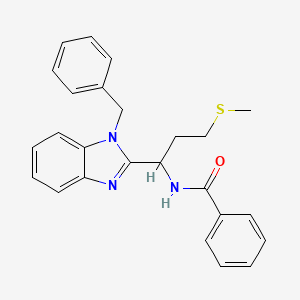 N-[1-(1-benzyl-1H-benzimidazol-2-yl)-3-(methylsulfanyl)propyl]benzamide