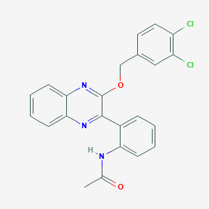 N-(2-{3-[(3,4-dichlorobenzyl)oxy]quinoxalin-2-yl}phenyl)acetamide