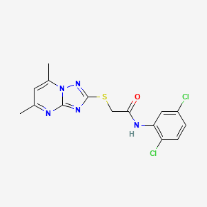 N-(2,5-dichlorophenyl)-2-[(5,7-dimethyl[1,2,4]triazolo[1,5-a]pyrimidin-2-yl)sulfanyl]acetamide