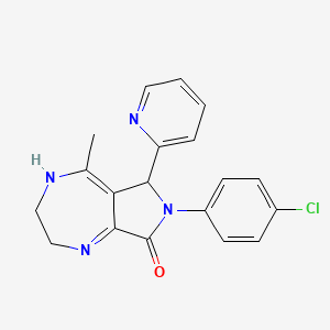 7-(4-chlorophenyl)-5-methyl-6-(pyridin-2-yl)-2,3,6,7-tetrahydropyrrolo[3,4-e][1,4]diazepin-8(1H)-one