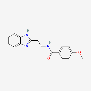 N-[2-(1H-benzimidazol-2-yl)ethyl]-4-methoxybenzamide