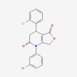 1-(3-bromophenyl)-4-(2-chlorophenyl)-4,7-dihydrofuro[3,4-b]pyridine-2,5(1H,3H)-dione