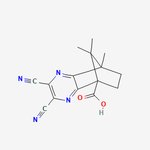 2,3-dicyano-8,9,9-trimethyl-7,8-dihydro-5,8-methanoquinoxaline-5(6H)-carboxylic acid