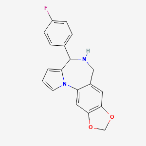 4-(4-fluorophenyl)-5,6-dihydro-4H-[1,3]dioxolo[4,5-h]pyrrolo[1,2-a][1,4]benzodiazepine