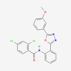 2,4-dichloro-N-{2-[5-(3-methoxyphenyl)-1,3,4-oxadiazol-2-yl]phenyl}benzamide