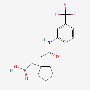 {1-[(3-Trifluoromethyl-phenylcarbamoyl)-methyl]-cyclopentyl}-acetic acid