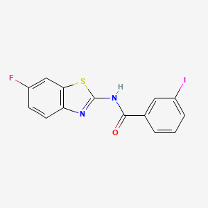 N-(6-fluoro-1,3-benzothiazol-2-yl)-3-iodobenzamide