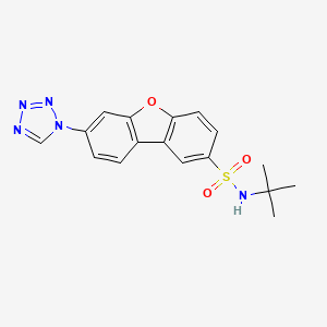 N-tert-butyl-7-(1H-tetrazol-1-yl)dibenzo[b,d]furan-2-sulfonamide