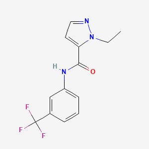 1-ethyl-N-[3-(trifluoromethyl)phenyl]-1H-pyrazole-5-carboxamide