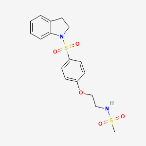 N-{2-[4-(2,3-dihydro-1H-indol-1-ylsulfonyl)phenoxy]ethyl}methanesulfonamide