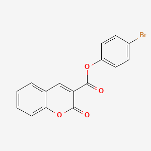 molecular formula C16H9BrO4 B11067777 4-bromophenyl 2-oxo-2H-chromene-3-carboxylate 