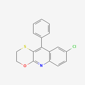 8-Chloro-10-phenyl-2,3-dihydro[1,4]oxathiino[2,3-b]quinoline