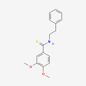 3,4-dimethoxy-N-(2-phenylethyl)benzenecarbothioamide