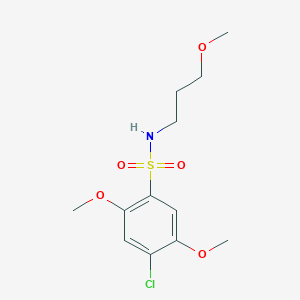 4-chloro-2,5-dimethoxy-N-(3-methoxypropyl)benzenesulfonamide