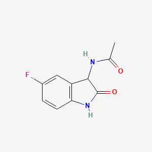 N-(5-fluoro-2-oxo-2,3-dihydro-1H-indol-3-yl)acetamide